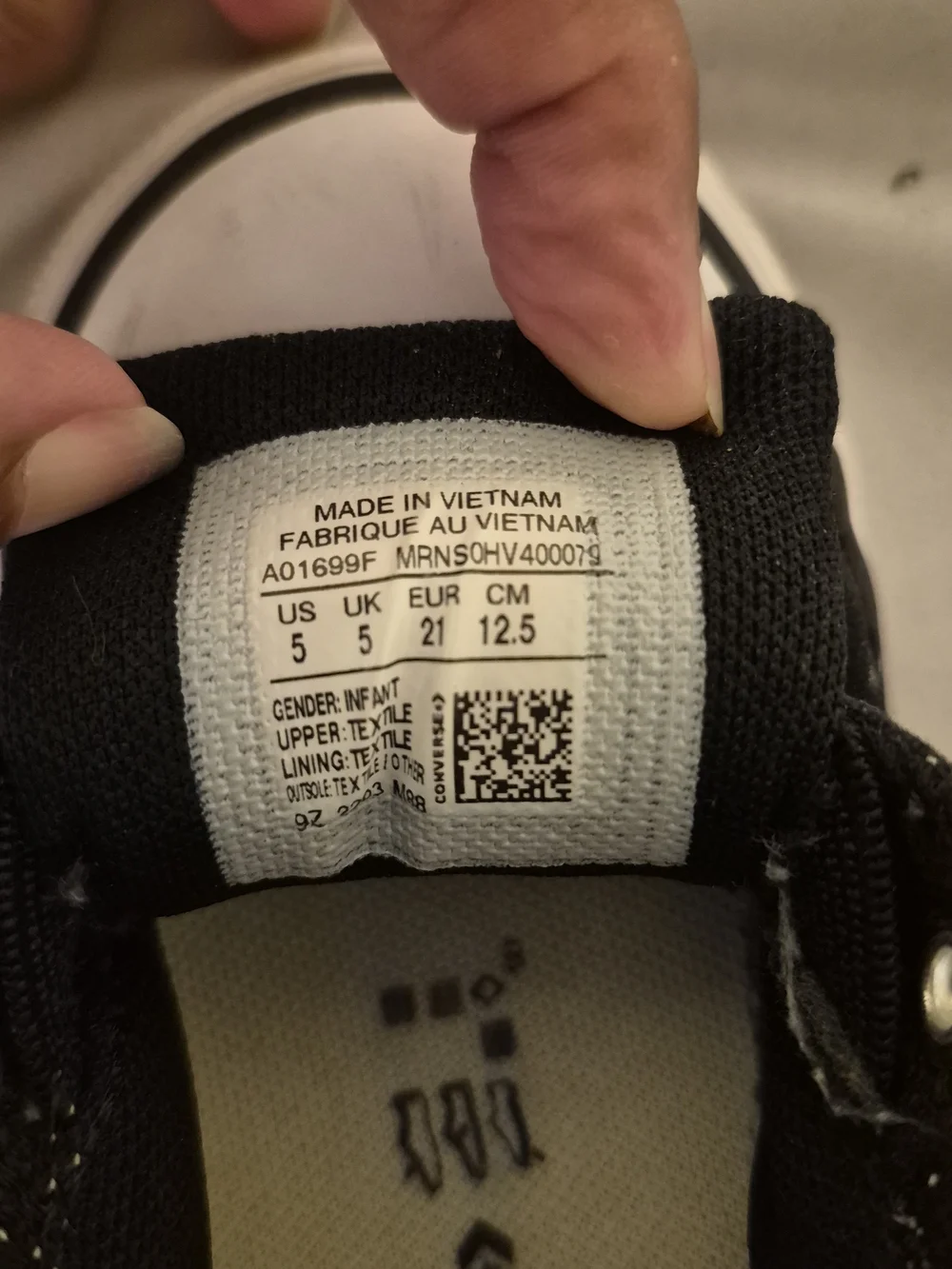 Converse All Star Kids Black and White Low Top Sneakers
